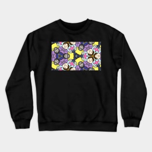 nerd absurd tessellation funny pattern Crewneck Sweatshirt